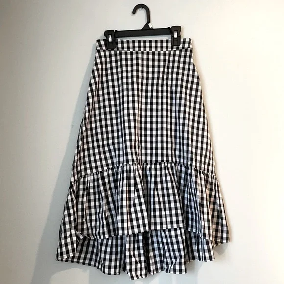 Skirts | Gingham Midi Skirt | Poshmark